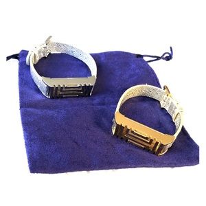 Set of two Tory Burch Fitbit bands